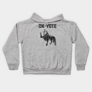 OK-yote (black) Kids Hoodie